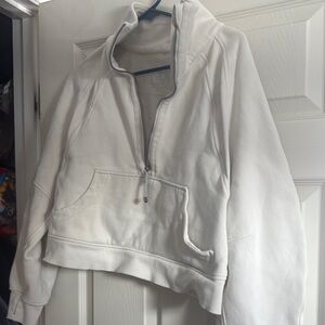 Oversized 1/2 zip